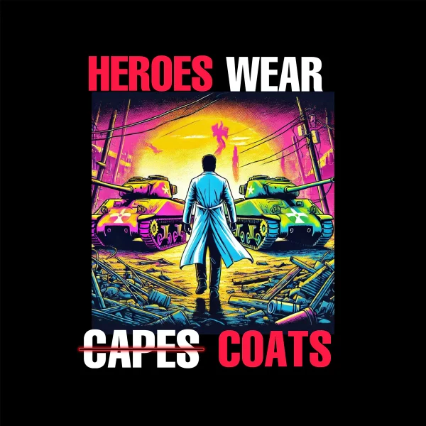 HEROES WEAR COATS Pullover Sweatshirt (UNISEX) - Black - Image 2