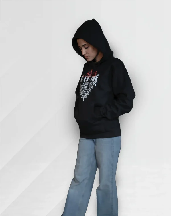 Palestine keffiyeh Hoodie - Image 5
